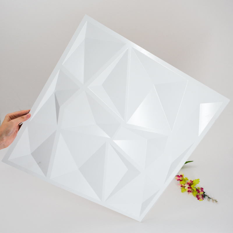 Modern 1 mm vastag fehér PVC műanyag fali panelek belső dekorációhoz