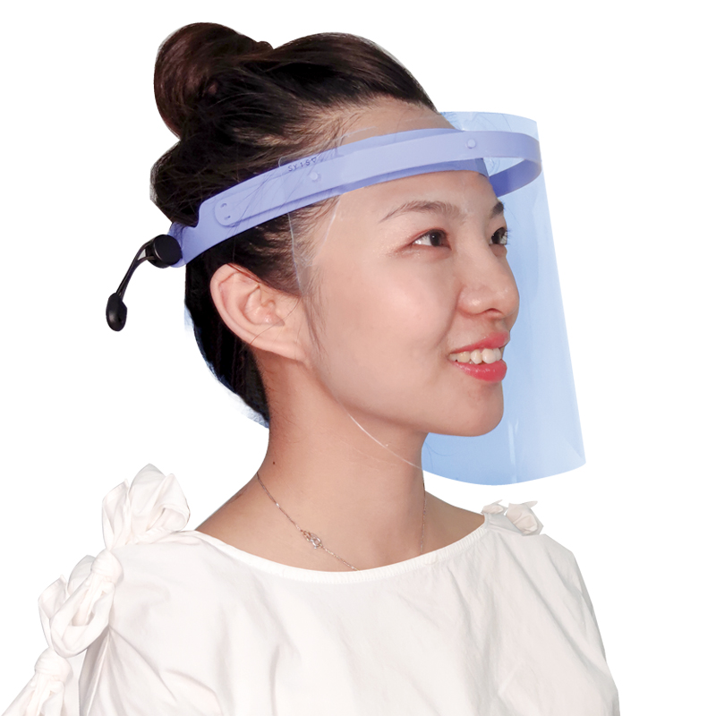 Gyári ár 0,25 mm-es átlátszó ködgátló bevonat állítható arcvédő arcvédő fogászati